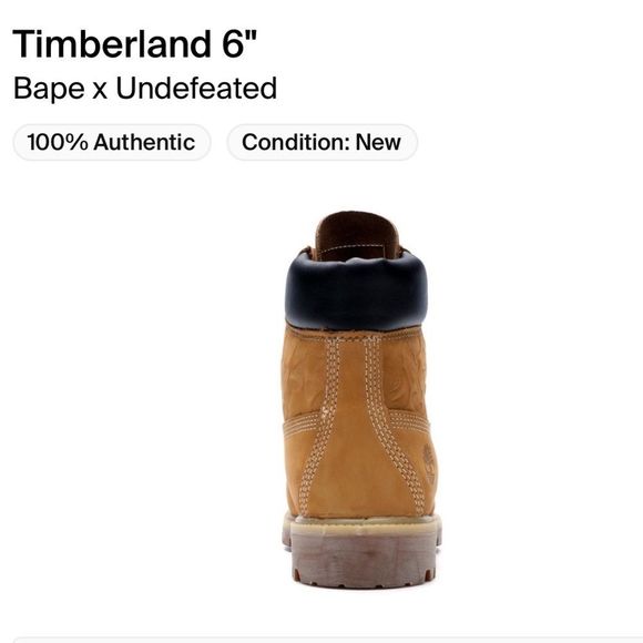 Timberland 6” Bape X Undefeated - Picture 5 of 8